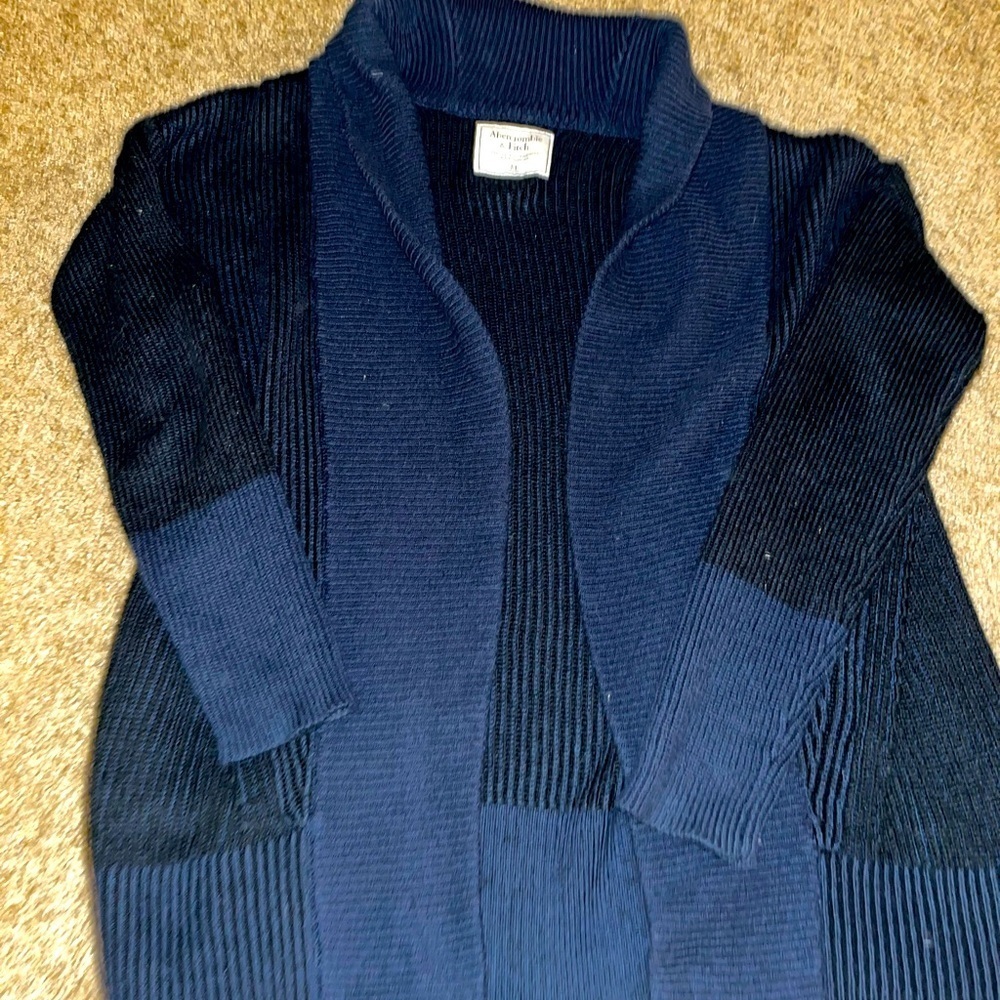 Navy Abercrombie and Fitch Cardigan size Medium
